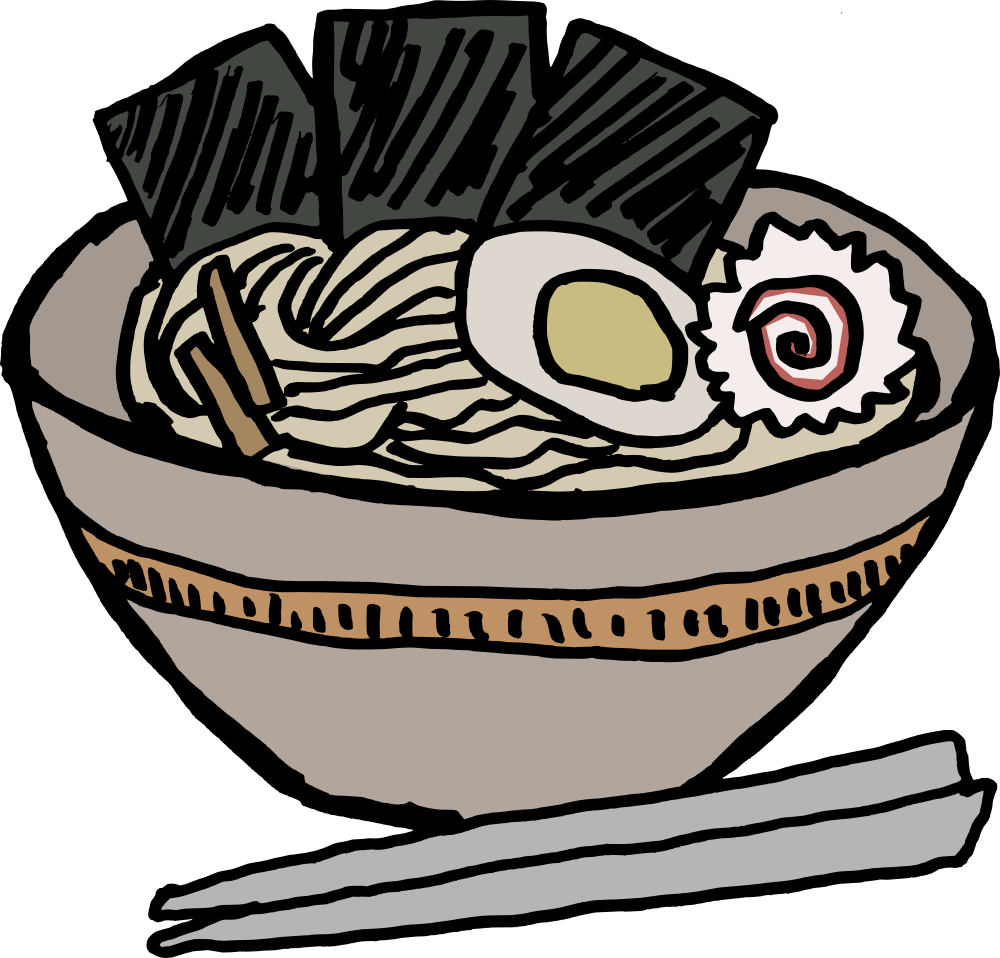 OnlineLabels Clip Art - Ramen Bowl With Nori